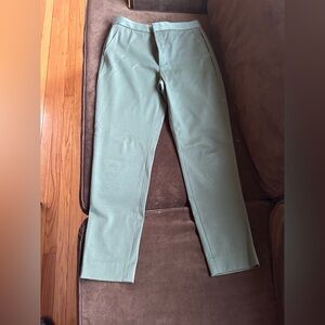 Banana Republic High Rise Slim Ankle Hunter Green Dress With Pockets Pants Sz 8